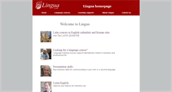 Desktop Screenshot of lingua.co.uk