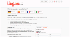 Desktop Screenshot of lingua.com