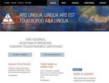 Tablet Screenshot of lingua.ee