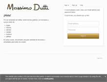 Tablet Screenshot of massimodutti.lingua.es